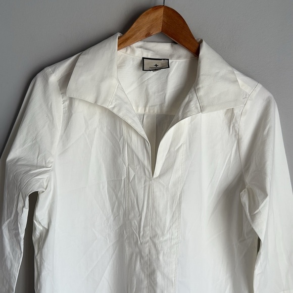 NEW TUCKERNUCK White Margot Stand Collar Blouse - Picture 6 of 13
